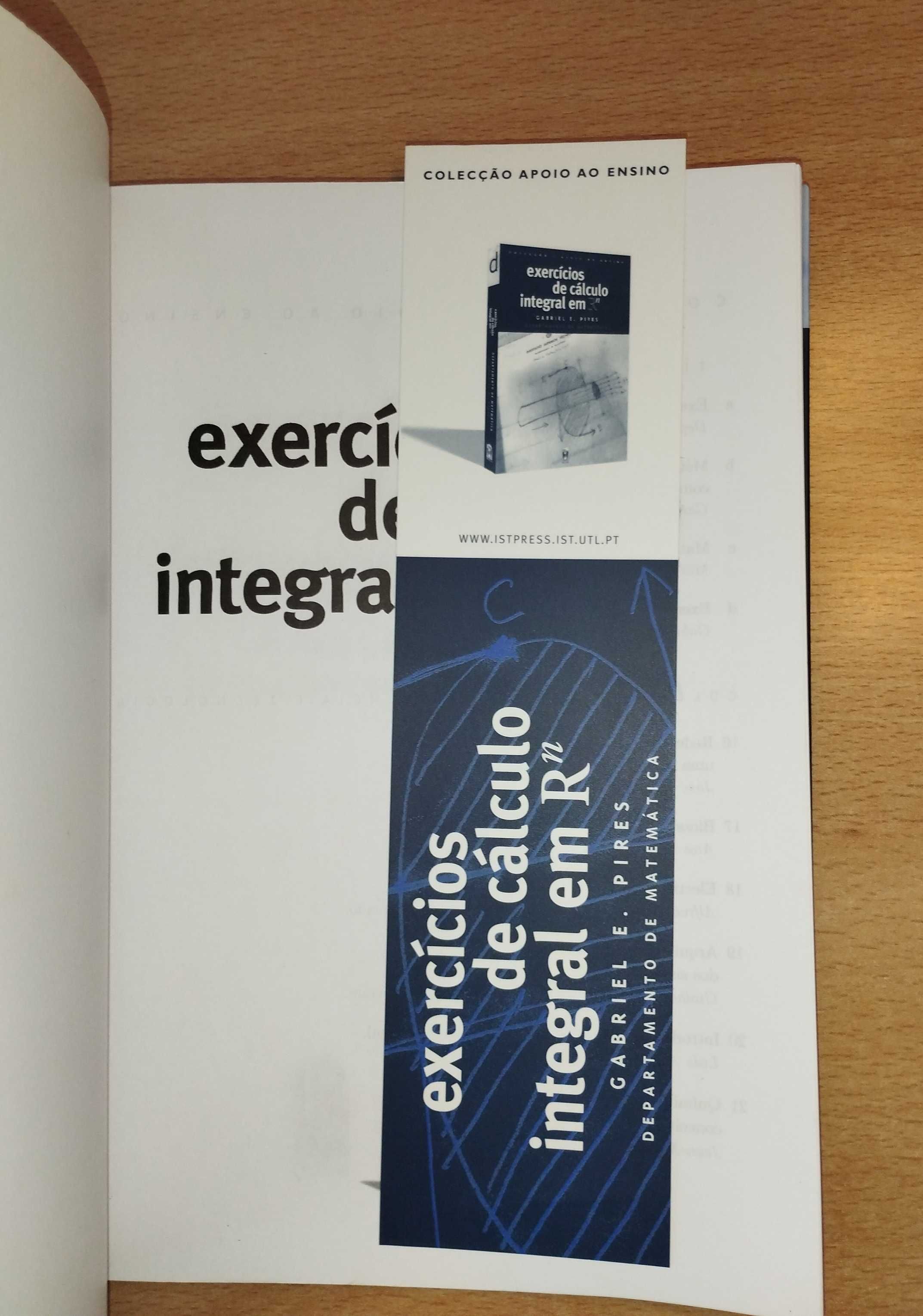 Livro de exercícios de cálculo integral em Rn