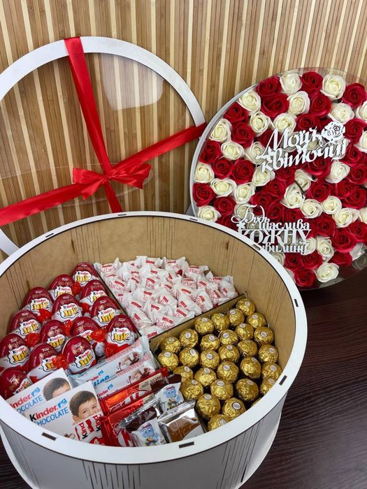Подарок для девушки/ бокс со сладостями/ подарок ко дню рождения