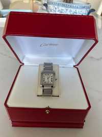 Cartier Tank Française com exibição de data