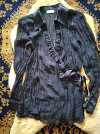 Czarna, wizytowa bluzka marki Canda rozmiar 42