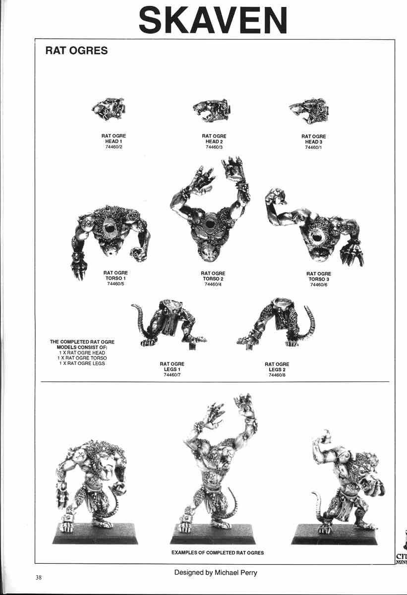 Warhammer Fantasy: Skaven Rat Ogre, wzór C