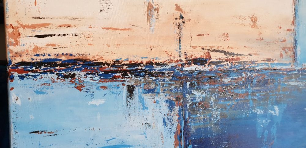 Quadro abstrato 60 x 90 cm