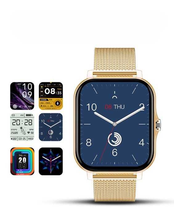 Złoty Zegarek SmartWatch+pasek silikonowy w zestawie wysyłka Pobranie
