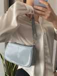 Torebka baby blue jasnoniebieska cropp bagietka