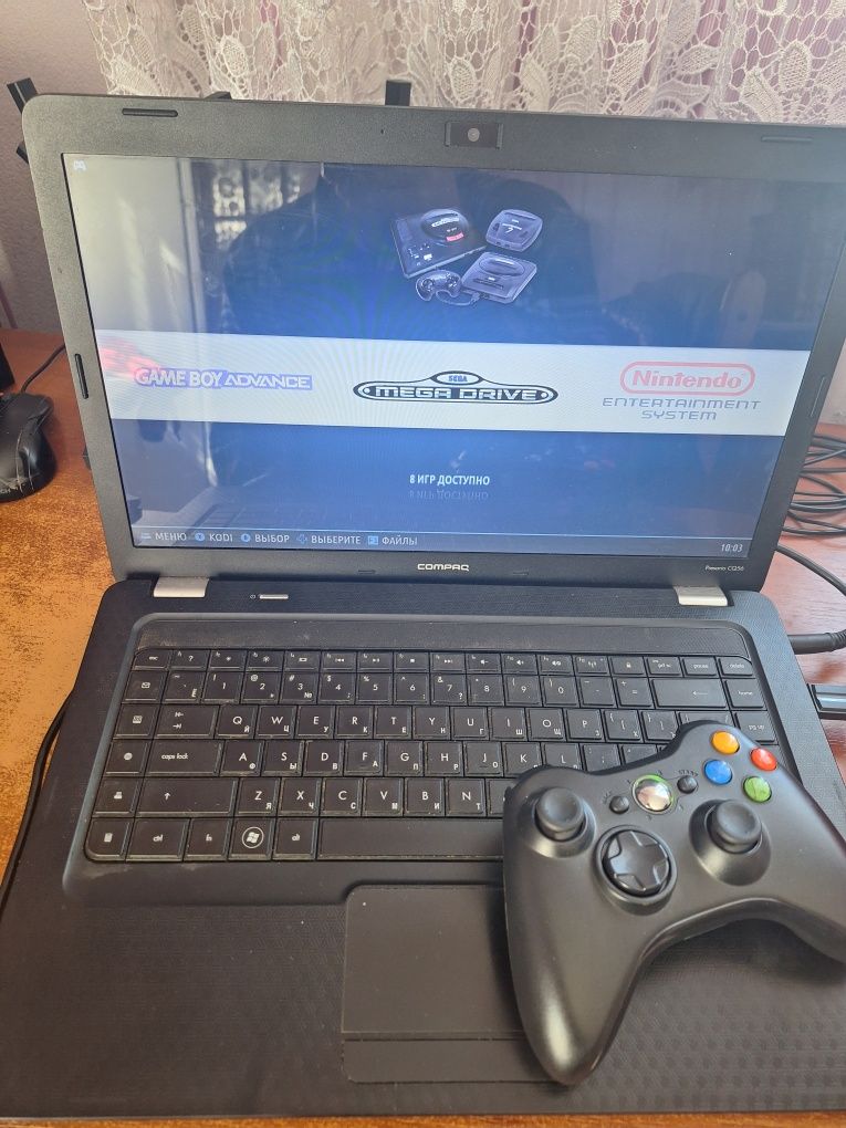 Ноутбук для ретро игр nes,snes,md,ps1,gb,gba