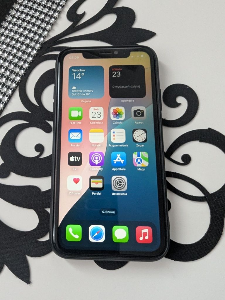 iPhone Xr komplet bialy 64 gb komplet