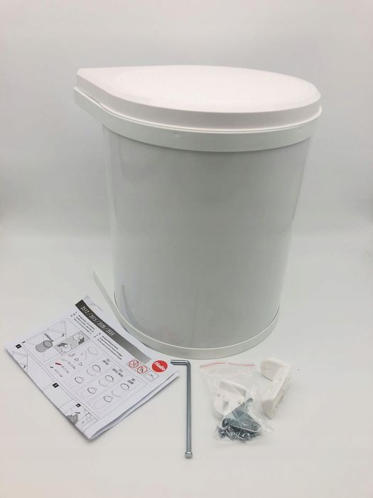 Hailo CompactBox M biały kosz na śmieci do zabudowy 15L do kuchni