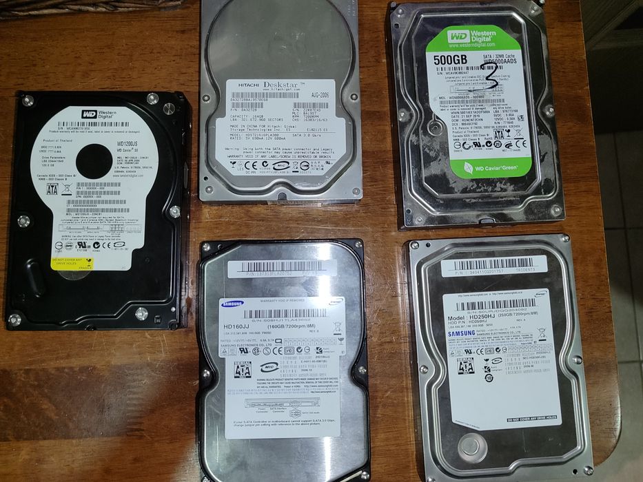 Жёсткие диски samsung, western digital, dekstar