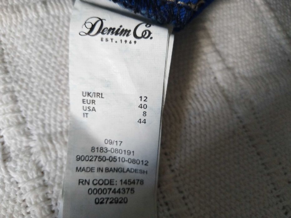 Calças Ganga Elásticas Azuis Denim Co. 40
