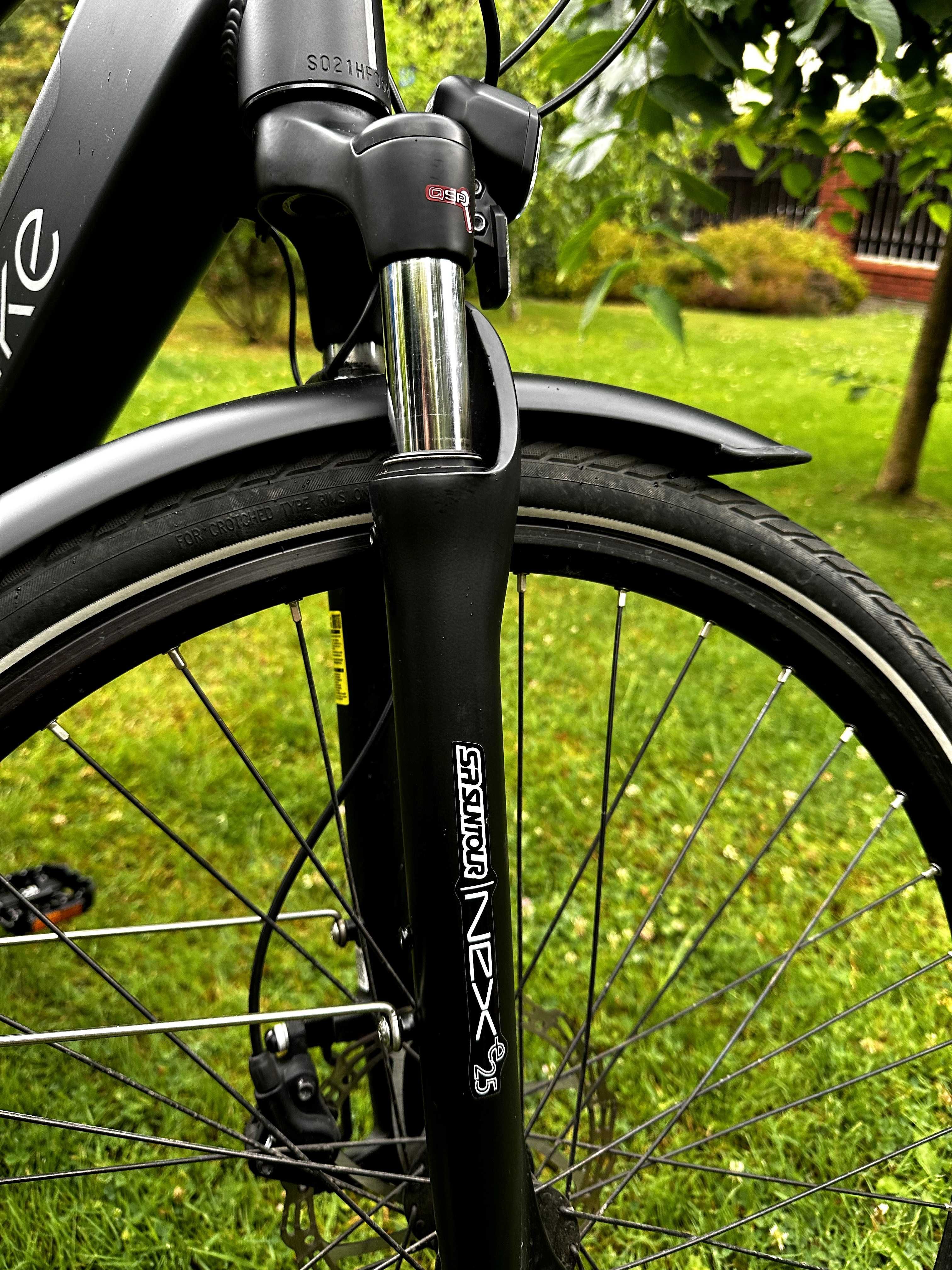 Rower EcoBike X-Cross M Black 2022 + nieużywany akumulator 468Wh
