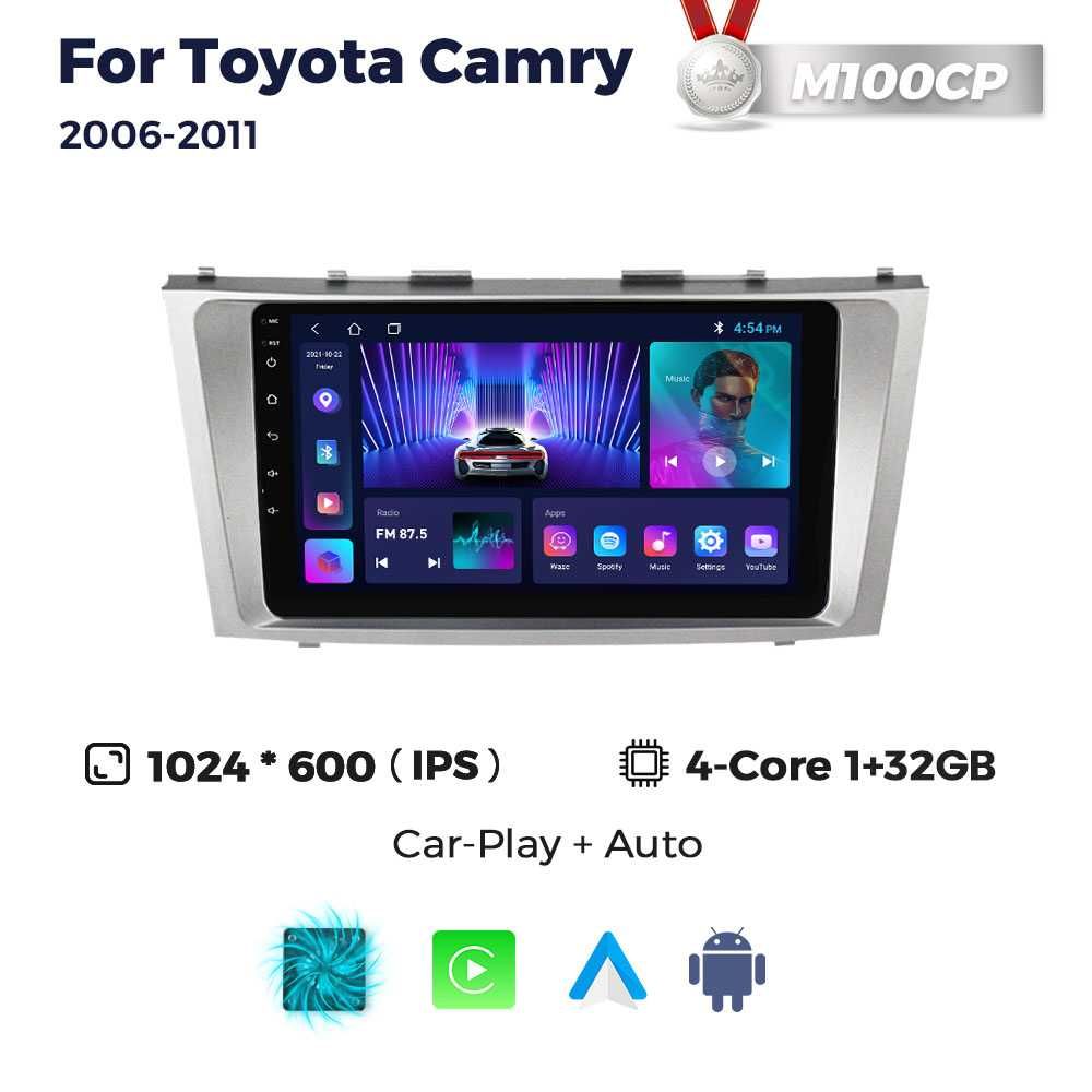 Штатна магнітола TOYOTA Camry 40 android GPS навігація тойота кемри