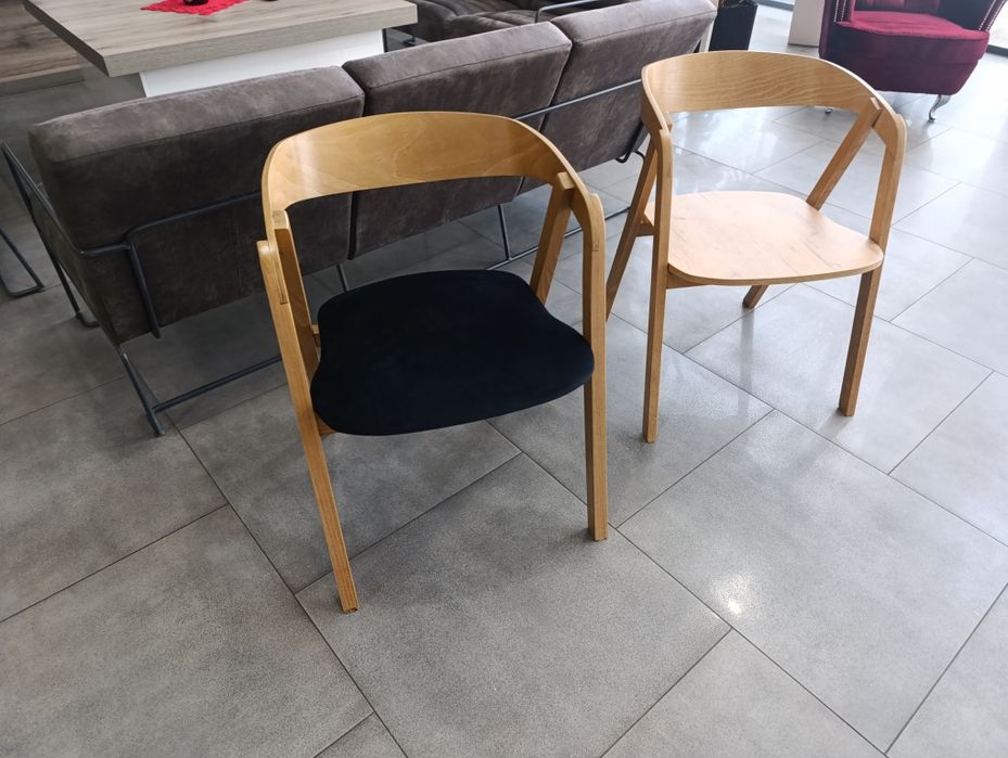 Promocja,Krzesło z litego drewna, Zestaw 4 sztuk