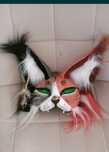 Maska kota barwny therian