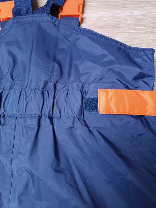 Spodnie deszcz granatowe szelki suwak odblaski 'Movement session' 92