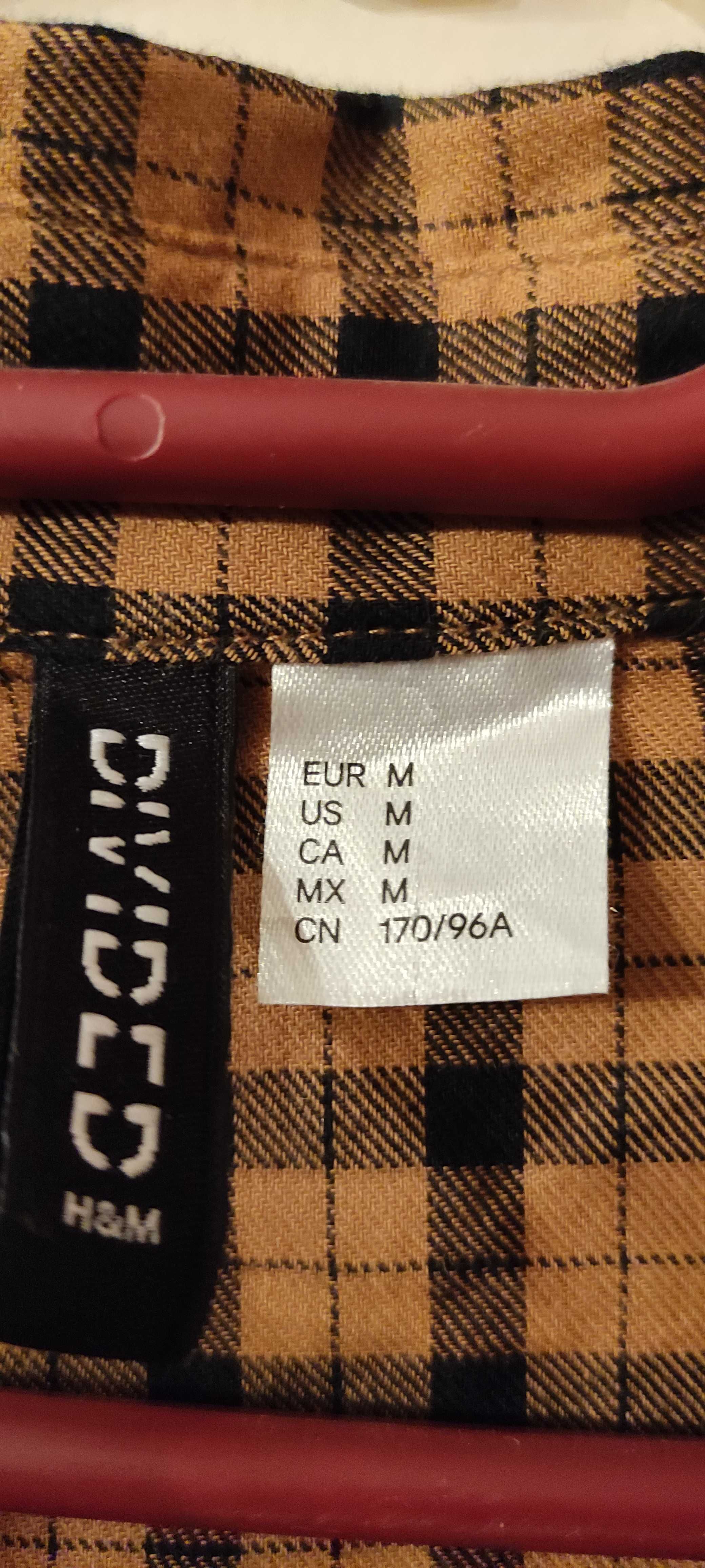 Krótka koszula w kratę