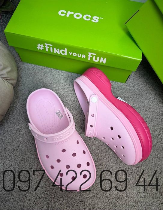 Crocs Classic . Жіночі Крокси на Платформі Crocs На Платформі