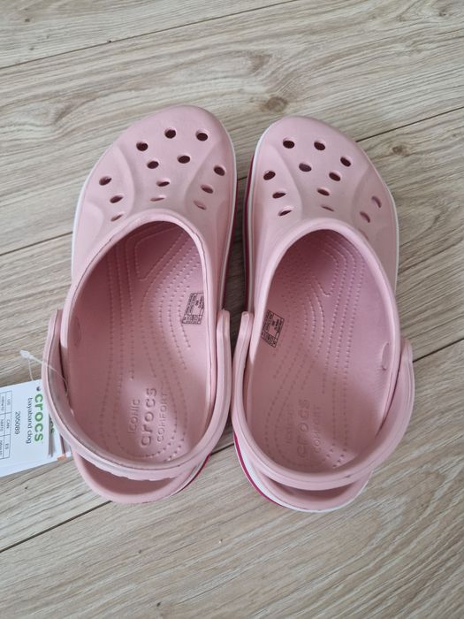 Klapki crocs M8 W10, 41-42 pudrowy róż