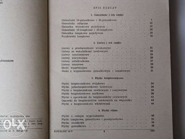 Katalog 16-T "Części Łącznic i Sprzęt Stacyjny"