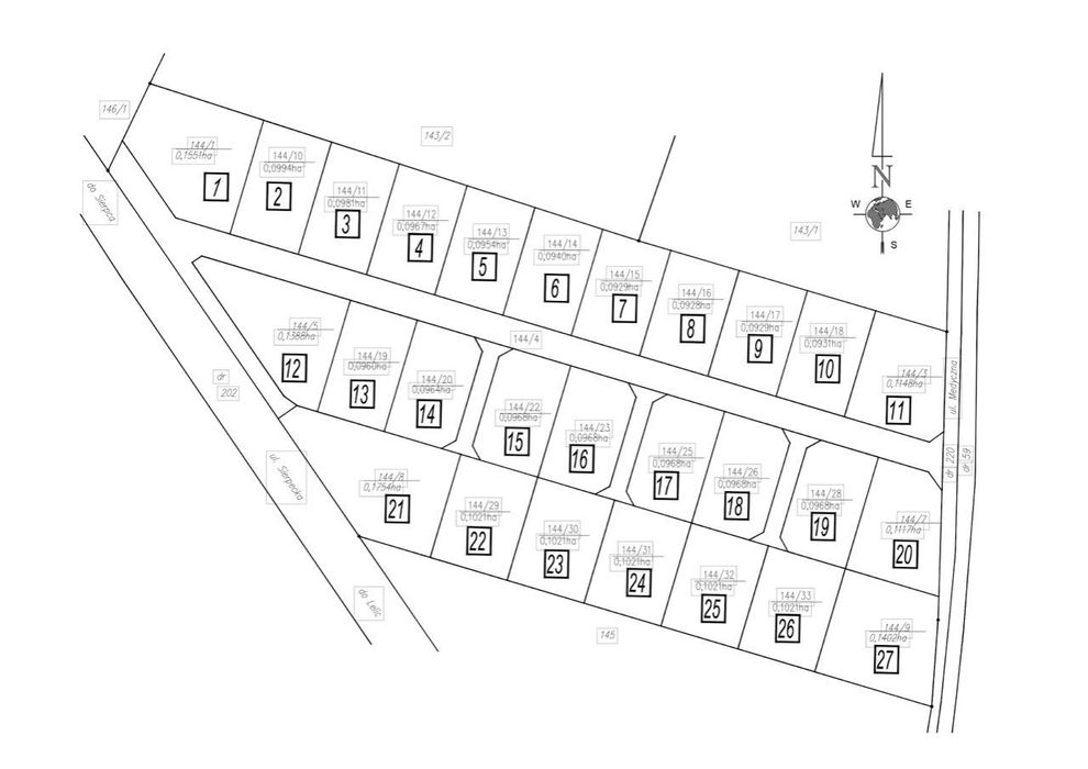 Działki z  warunkami zabudowy pod domy i mediami, trasa Płock- Sierpc.