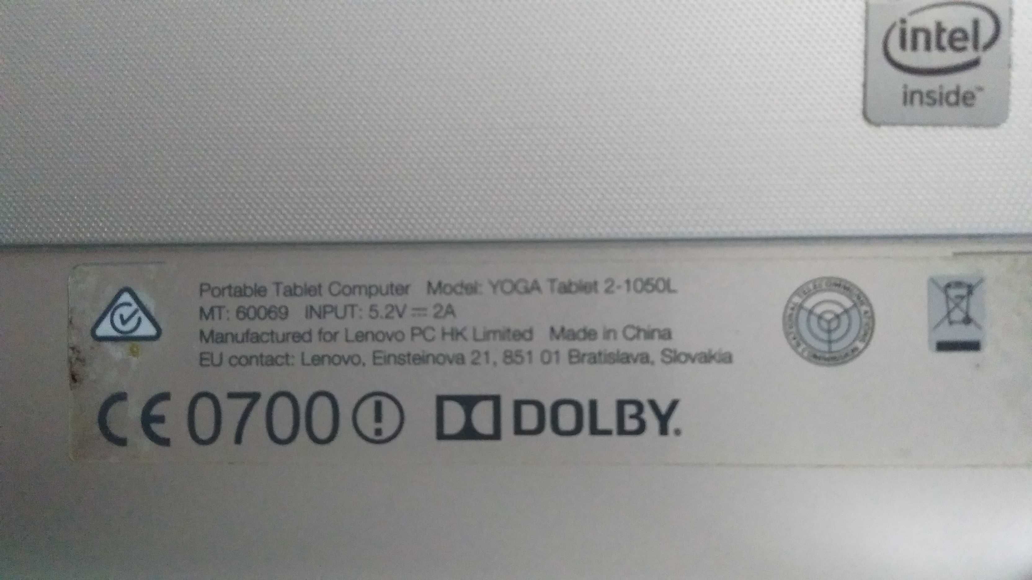 Планшет Lenovo Yoga 2 1050L 2/16