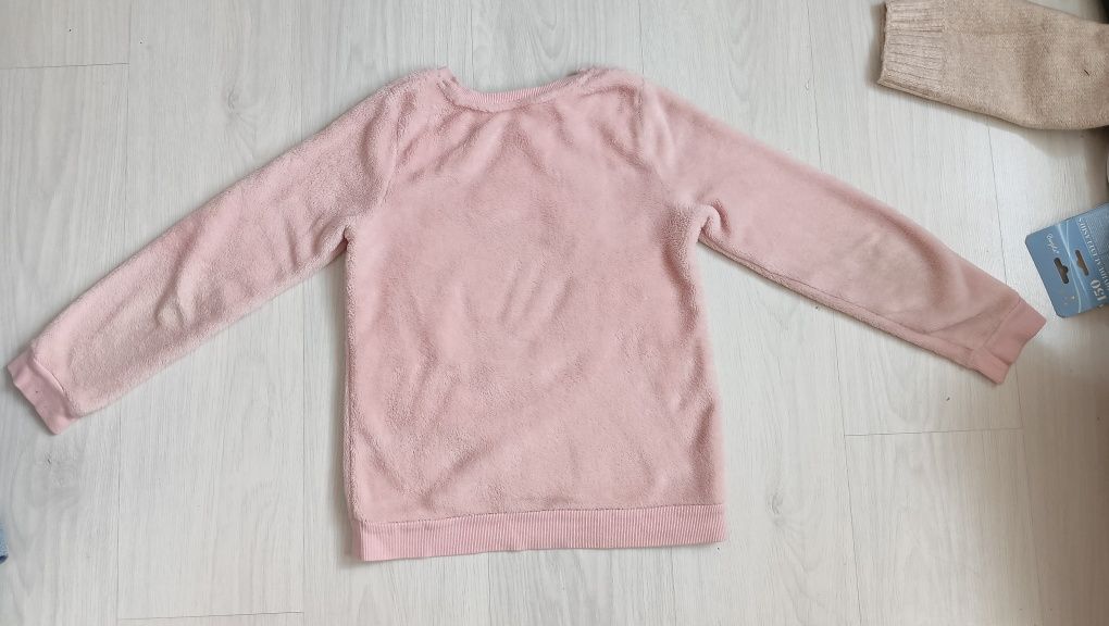 Różowa pluszowa bluza H&M