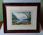 Obraz, pastel, sygnowany połowa XX wieku