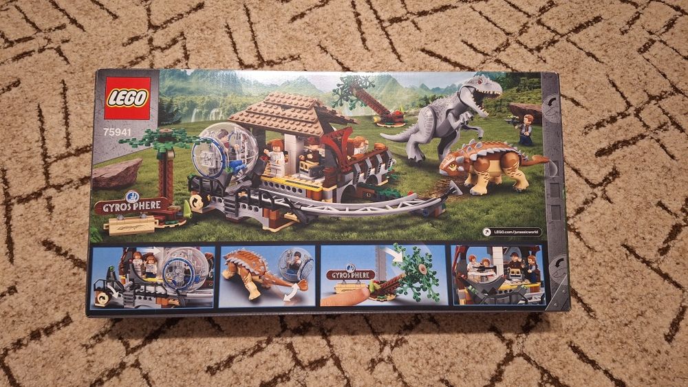 LEGO Jurassic World 75941 Indominus Rex kontra ankylozaur