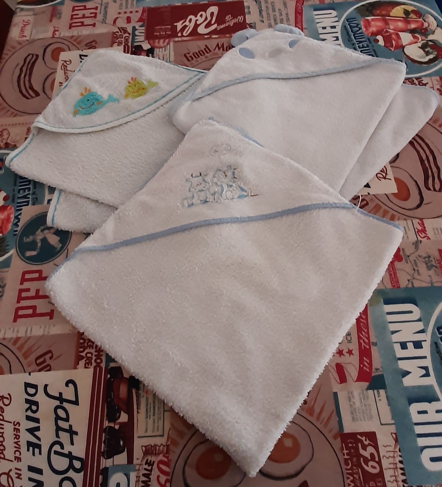 Toalhas de bebé conjunto 3 toalhas