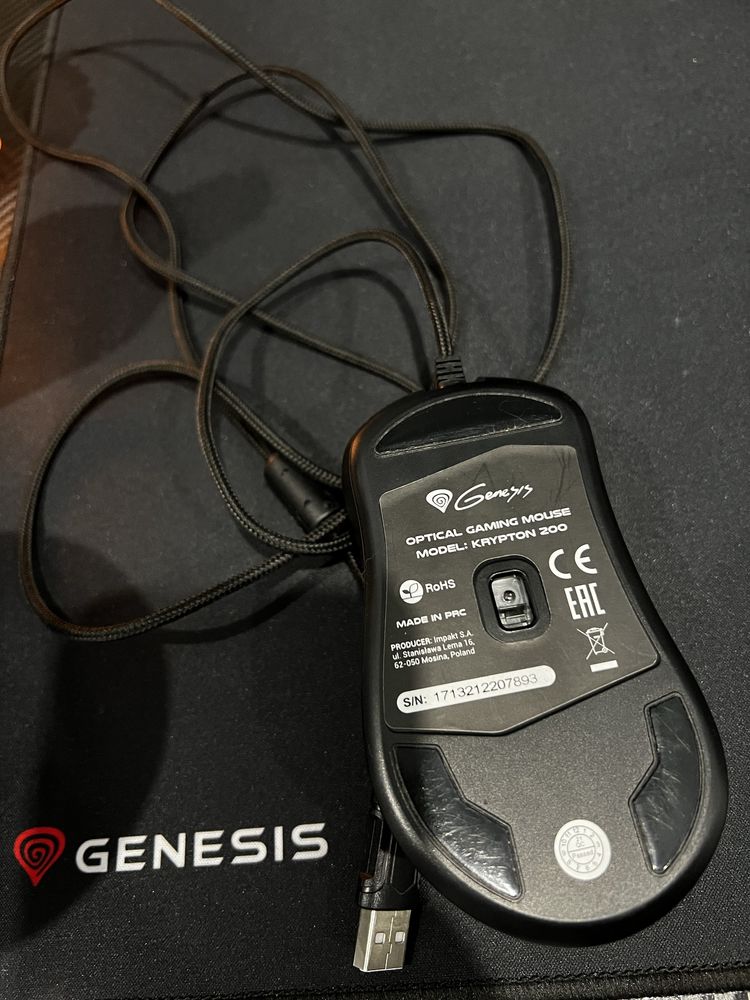 Myszka Genesis Krypton 200 led RGB