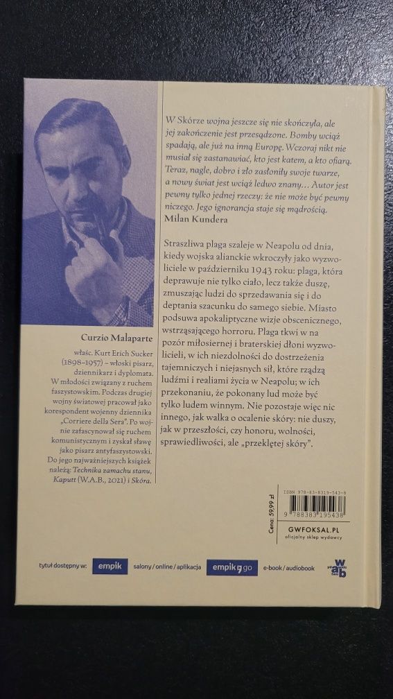 Książka Skóra, Curzio Malaparte, nowa