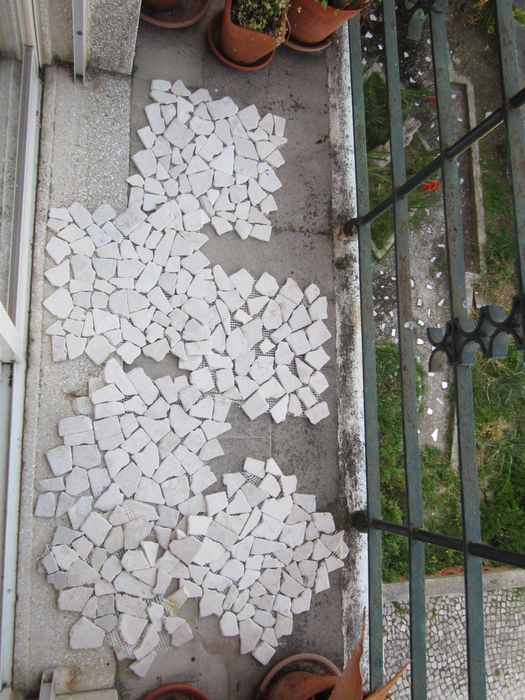 6 blocos de Pastilha cerâmica 1ª Qualidade 30x30cm Connecting White