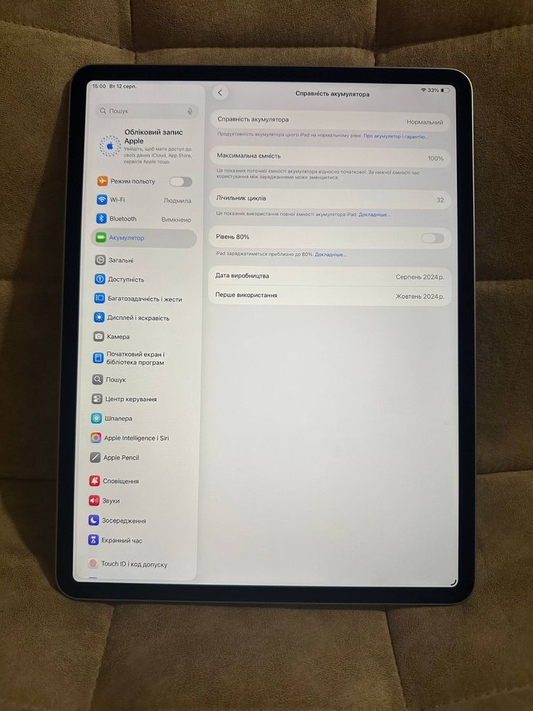 Ipad air 13 m2 128 gb ідеал