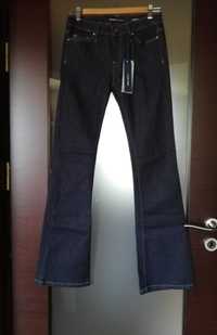 damskie spodnie dżinsowe bootcut jeans 34 27 Miss Sixty dzwony vintage