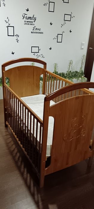 Berço de be em madeira