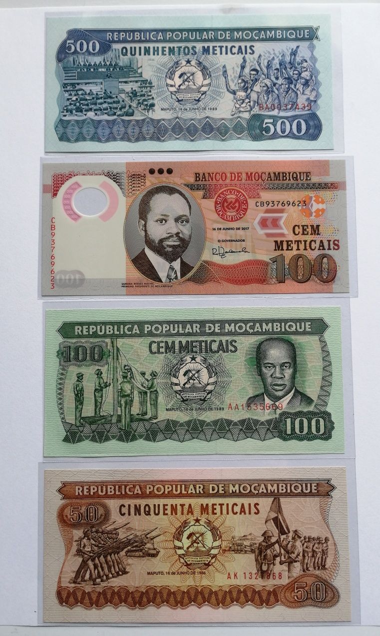 Notas Meticais - Moçambique