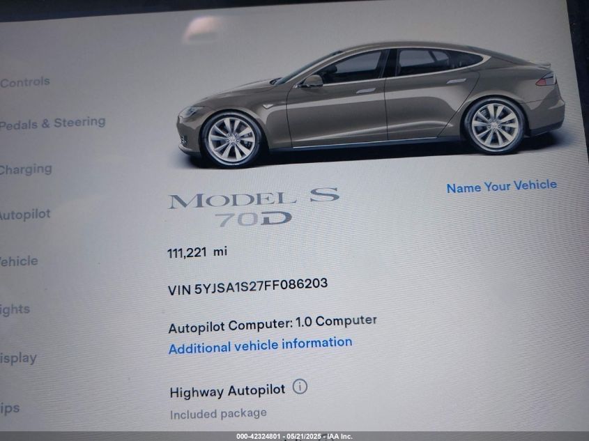 Tesla model S 70D