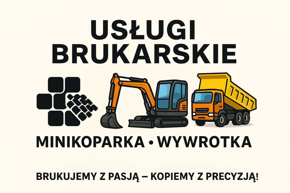 Brukarstwo tarasy chodniki poprawki usługi minikoparką