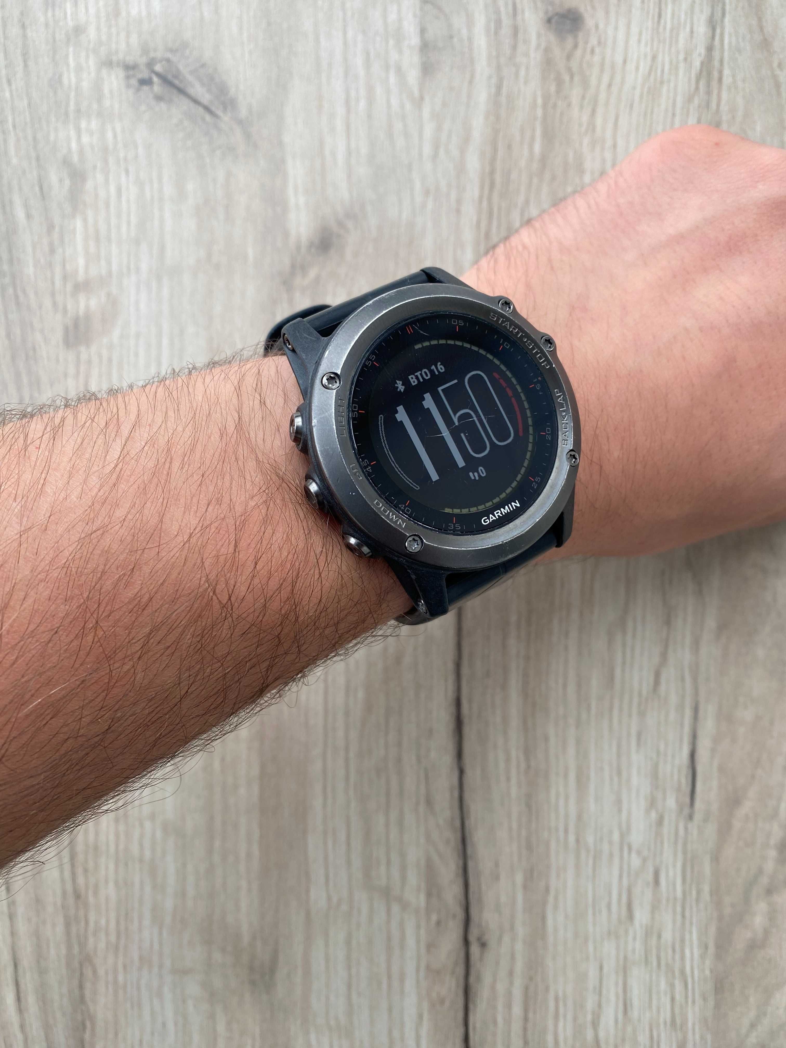 Garmin Fenix 3 HR | WIFI, Bluetooth, GPS, Сапфрове скло | Хороший стан