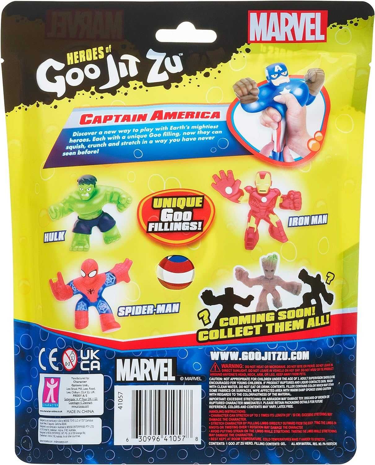 ОРИГИНАЛ! Гуджитсу Капитан Америка Марвел Goo Jit Zu Captain America