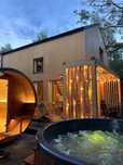 Domki letniskowe Pod Brzozami Sława wynajem nocleg sauna jacuzzi domek
