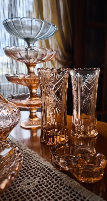 Хренница сахарница цукорница бокал графин кобальтовое старинное стекло