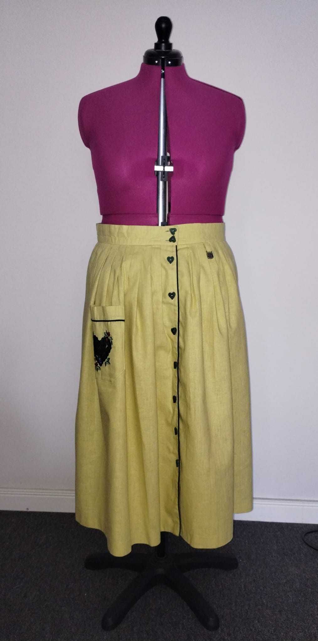 Oryginalna lniana spódnica Oktoberfest Dirndl Hammerschmid