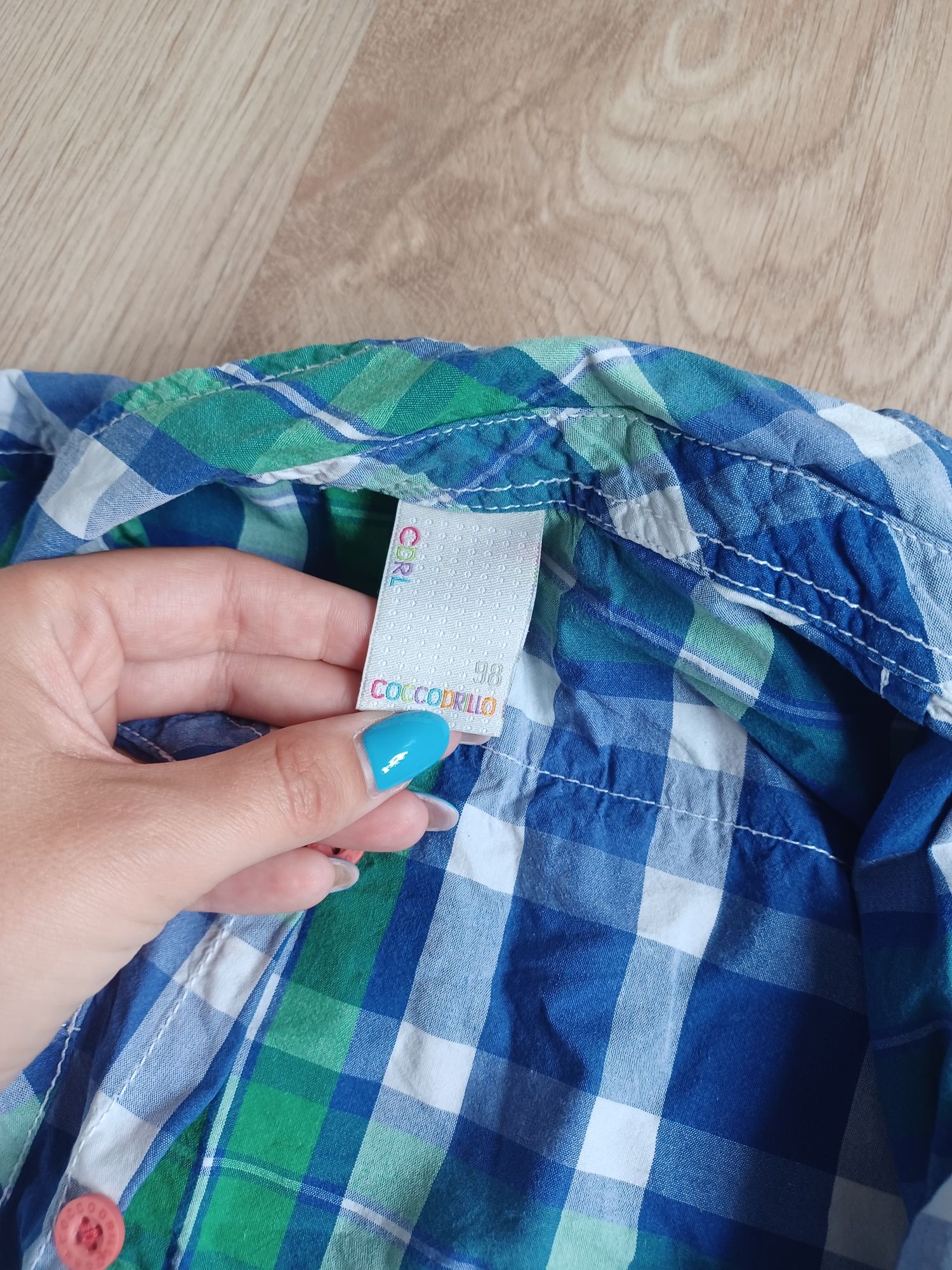 Koszula w kratę dla chłopca 98 coccodrillo
