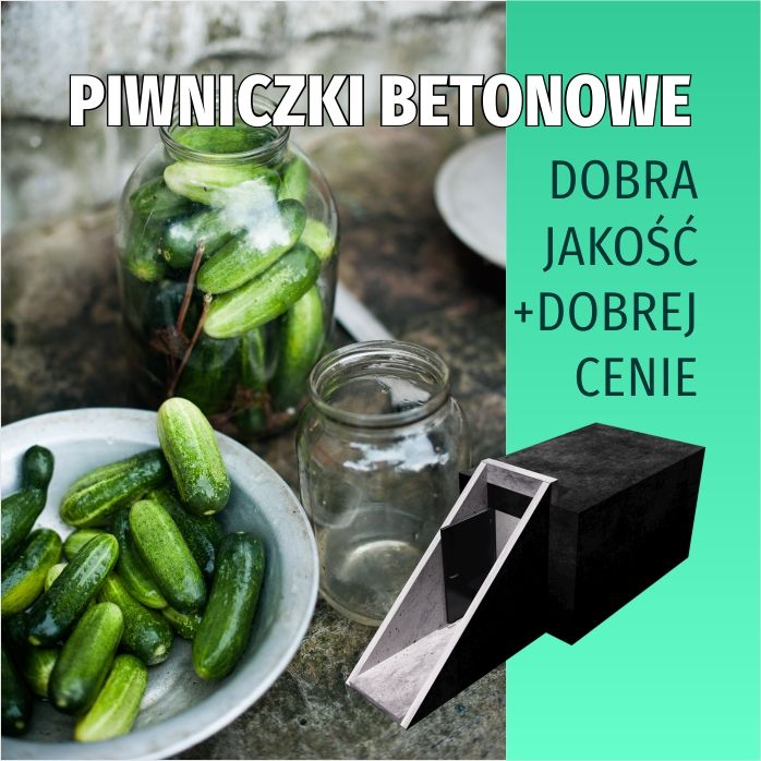Piwniczka ogrodowa ziemianka betonowa Piwnica ogrodowa Kanał Betonowy