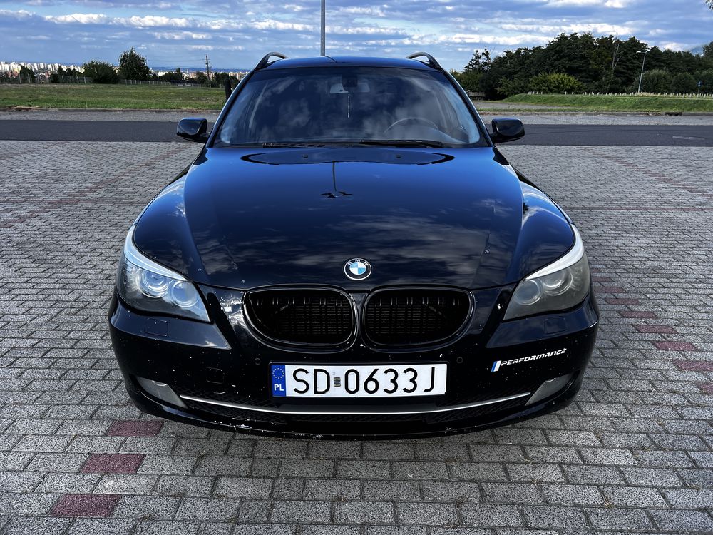 Bmw E61 520d 2.0d 163km lift Android Czarna LCI