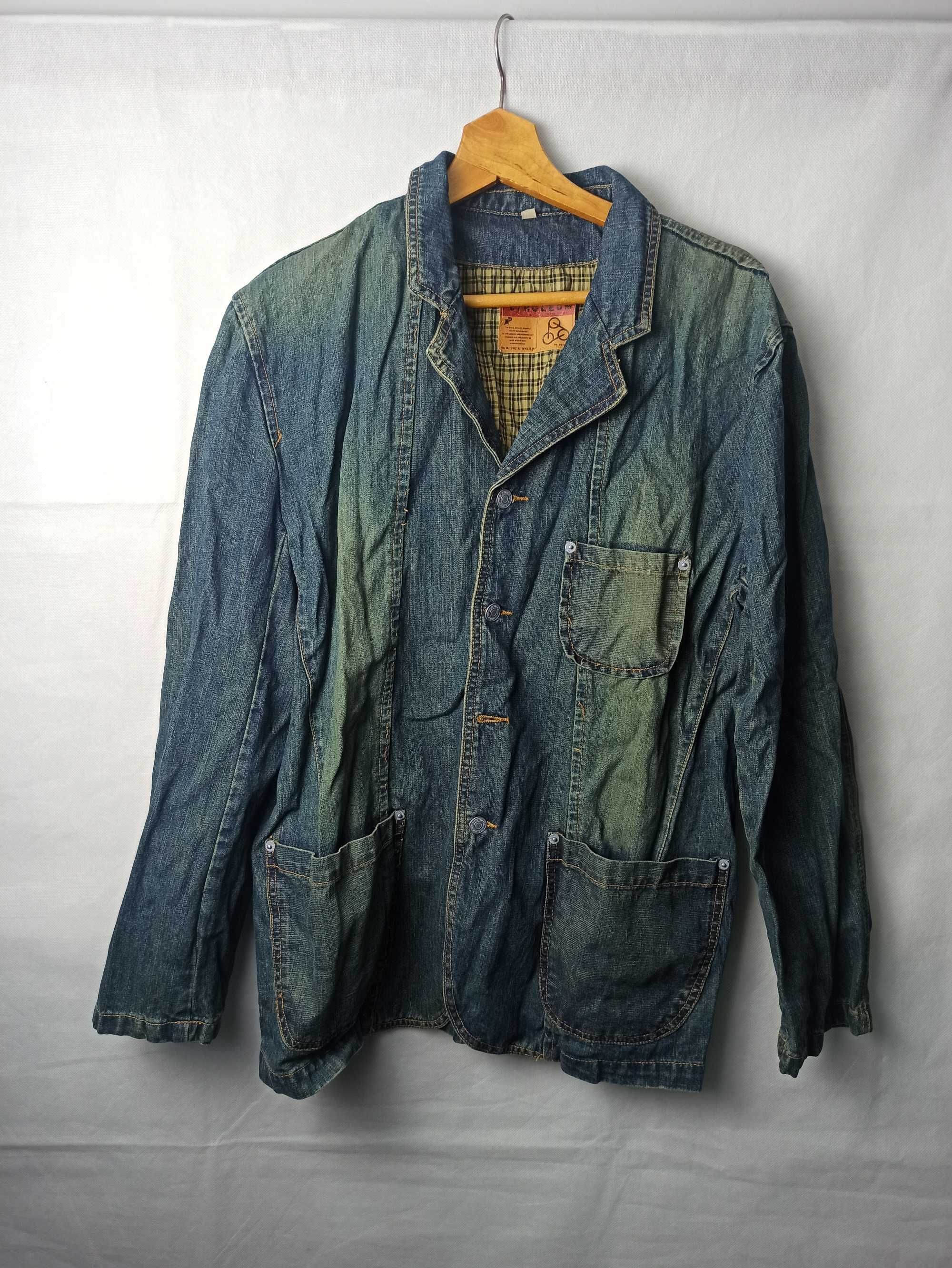 90s Vintage Distressed Look Denim Jacket
kurtka jeansowa