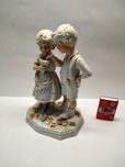 Figura , parka porcelana włoska szkliwiona- Tanio lata 80te