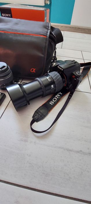 Aparat lustrzanka SONY Alfa 390 + obiektywy !