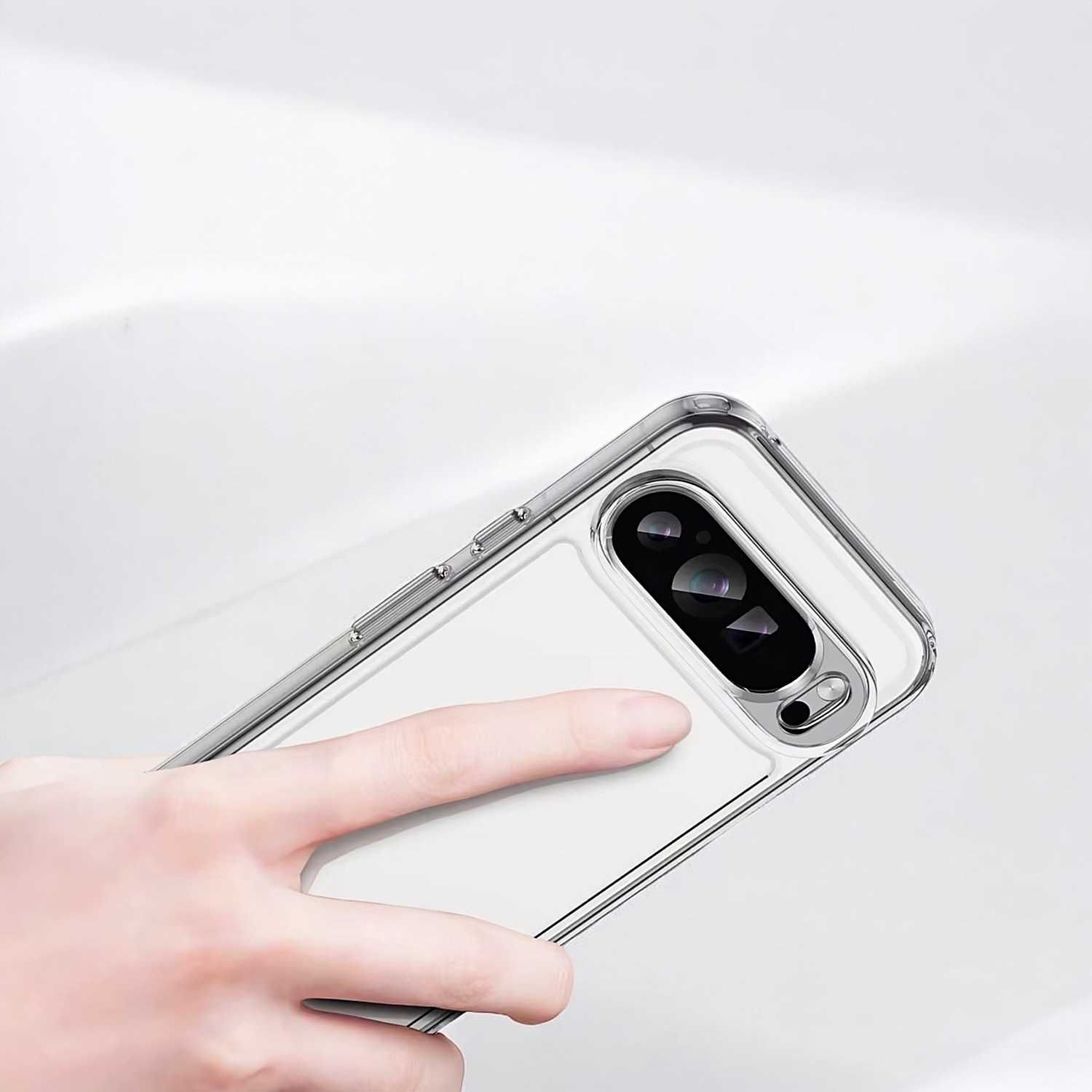 Etui ELEVATE HEXAGON do Google Pixel 9 Pro XL - Clear