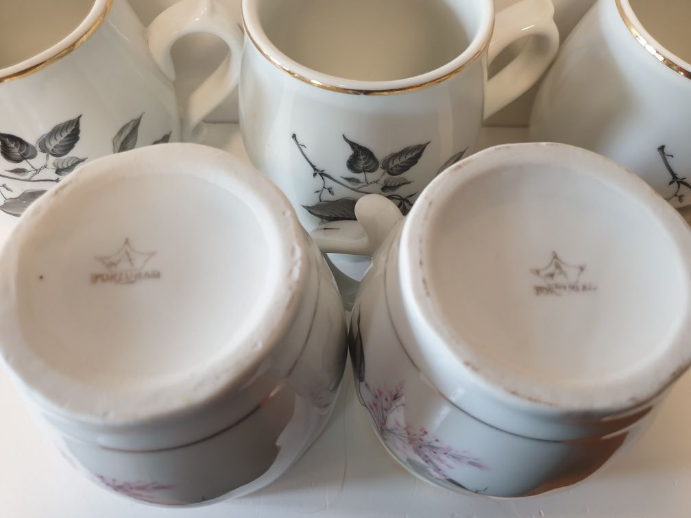 5 raras canecas vintage em porcelana Artibus